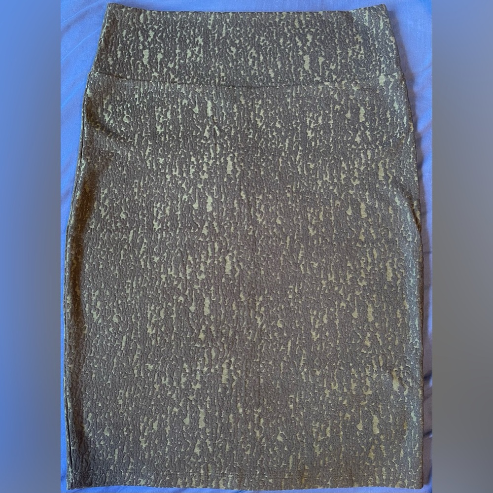 LuLaRoe Dark Green and Black Cassie Skirt